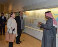 خلال زيارتها الرسمية للمملكة، وزيرة شؤون المرأة التونسية تزور متحف البحرين الوطني

