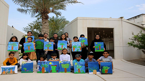 هيئة البحرين للثقافة و الآثار تنظم ورشة الرسم الحر في جناح آثار خضراء