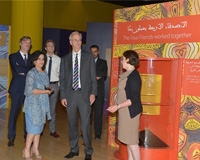H.E Shaikha Mai Receives American Ambassador
At Bahrain National Museum and Indianapolis Kalila wa Dimna Exhibition Toured