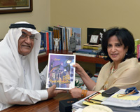 H.E Shaikha Mai receives Artist and Researcher, Mohammad Jamal