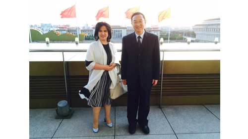 H.E Shaikha Mai Meets Chinese Culture Minister

