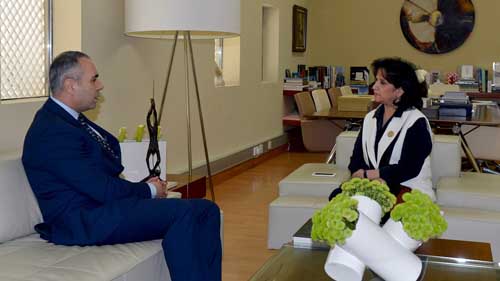 H.E Shaikha Mai Receives Lebanese Ambassador

