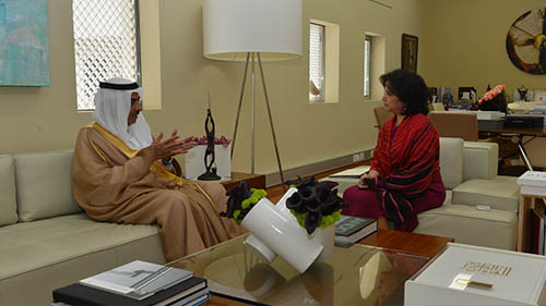 H.E Shaikha Mai Receives Saudi Ambassador

