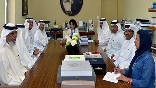 H.E Shaikha Mai Receives Bahrain Club Board of Directors, H.E: We seek to restore the visual identity of the historical building

