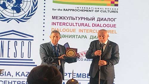 Dr. Bouchenaki was Honored, During his Participation in The Kazan Forum for Intercultural Dialogue

