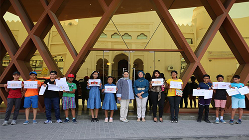 Al Khalifiyah Library Workshop on “Glimpses of Traditional Bahraini Architecture”