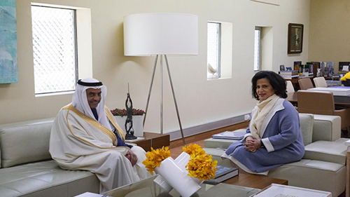 H.E Shaikha Mai Receives Saudi Ambassador