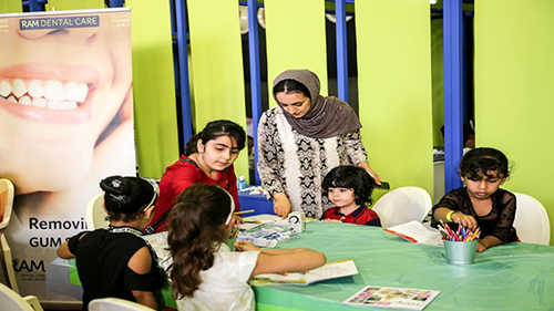 Near Salman Bin Ahmad Al Fatih Fort, Riffa, Bahrain Summer Festival’s Nakhool Tent Presents 45 Art Workshops to the public