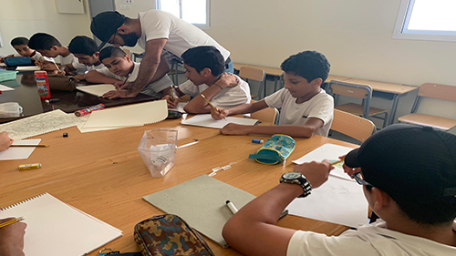 Bahrain Culture Authority Launches “ Artist –in- the -Classroom” Initiative, In cooperation with 4 Formative art fine artists and the Ministry of Education 