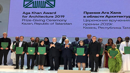 H.E Shaikha Mai  Receives  The Aga Khan Award for Architecture 2019, H.E : Leadership support to culture contributes to the promoting the Kingdom r regionally and internationally 