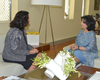 H.E Shaikha Mai Receives Outgoing German Ambassador