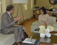 H.E Receives French Cultural Cooperation Counselor
