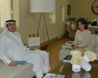 H.E Shaikha Mai Receives EDB Chief Executive; The Importance of Culture in Sustainable Development Is Highlighted

