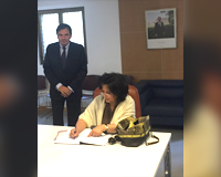 In a Visit to the French Embassy, H.E Shaikha Mai Pays Tribute to Paris Attacks
