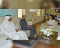 H.E Shaikha Mai Receives MP Jalel Kadhim
