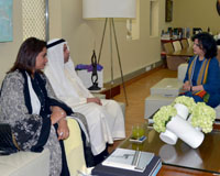 H.E Shaikha Mai Receives Goodwill Ambassador and Head of the Council of
Islamic-Chinese Relations