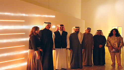 Under The Patronage and in The Presence  of H.E Shaikh Rashid bin Khalifa Al Khalifa, Artist Marwa Rachid Al-Khalifa’s Exhibition “ Noor-Light Journey” Inaugurated at the Art Center 