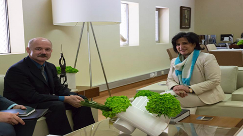 H.E Shaikha Mai Receives the Russian Ambassador