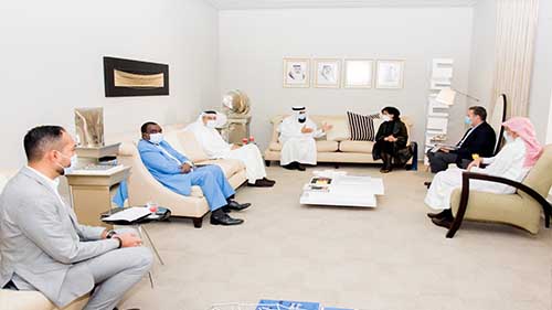 H.E Shaikha Mai Receives Chairman of the Sunni Endowments Council
