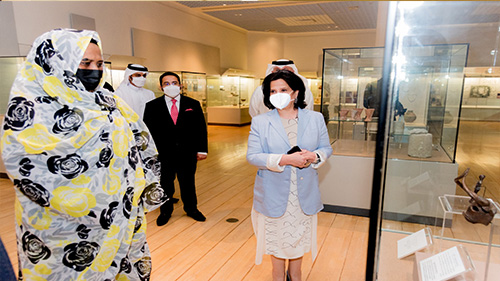 Sudanese Foreign Minister Lauded Bahrain’s Cultural and Historical Heritage
 During her visit to National Museum and Qala’at al Bahrain Site museum
