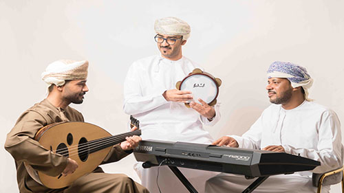 Bahrain International Music Festival Featuring Omani Band “Hawas Trio” Concert at the Cultural Hall performing a selection of Eastern and international music compositions 