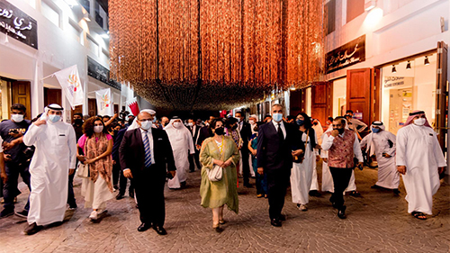 Cultural activities were launched to celebrate the Golden Jubilee of relations between Bahrain and India which will continue until October 19 
Her Excellency Shaikha Mai reaffirms: Through our programme, we present Indian culture with all its antiquity and beauty 
