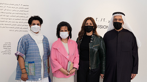 In the Presence of H.E Shaikha Mai, Al-Riwaq Art Space Re-Opens its doors at “The Bank House”

