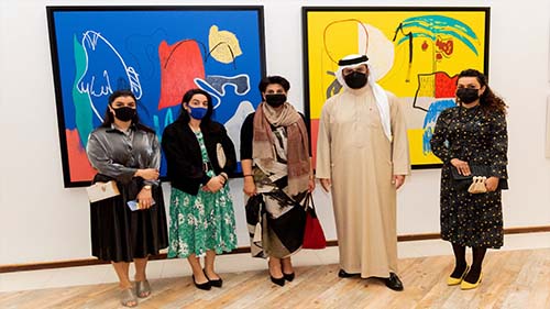 Opening Exhibition &ldquo;Visual Memoirs&rdquo; by Rachid Al- Araifi at the Art Center, Exploring Bahraini social and historical customs and traditions through colors

