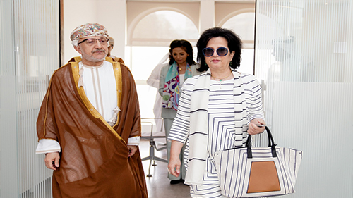H.E Shaikha Mai Receives the Omani Minister of Heritage and Tourism, H.E highlights the importance of concerted efforts and joint work to advance the Arab cultural heritage

